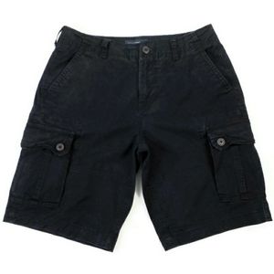 Aeropostale 3647 Black Fox Flat Front Stretch Cargo Shorts Mens Size 33